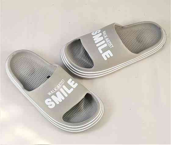 Мужские Тапочки Синие Шлёпанцы Серые Пенка (размеры: 40,41) Днепр