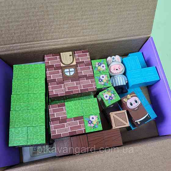 Магнітний конструктор Лабубу 76 деталей BZ 94-3 ПОДВІЙНИЙ МАГНІТ Хмельницький