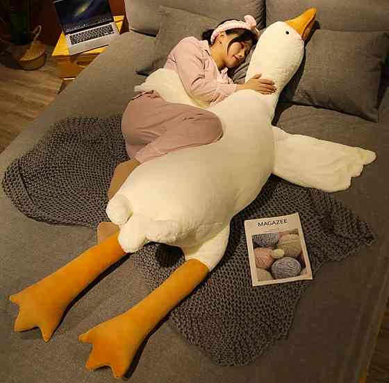 Гусь обіймусь 160см  м'яка іграшка, подушка обіймашка Київ