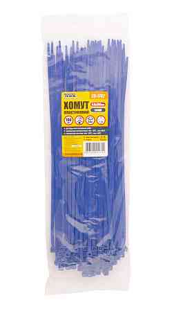 MASTERTOOL Хомут нейлоновий MASTERTOOL 4.8х300 мм 100 шт синій 20-1742 Киев