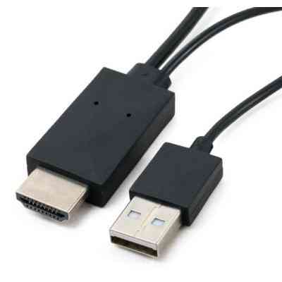 Перехідник MHL, microUSB (5pin) M, USB M-HDMI AM (1.8m) Extradigital (KBV1683) Вінниця