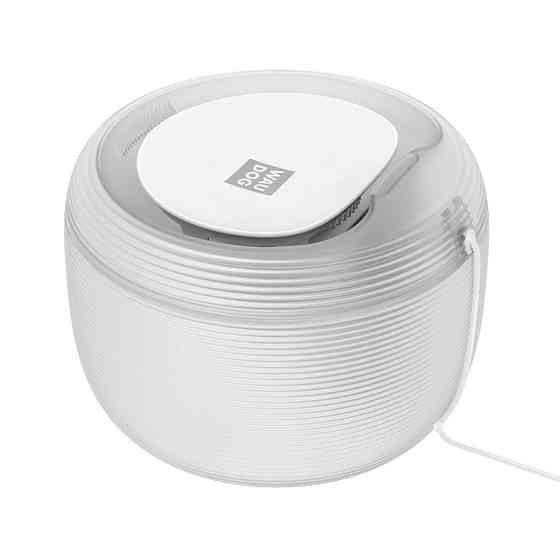 Фонтан-поїлка для собак і котів автоматичний WAUDOG з підсвіткою, 2,5 л, білий Київ