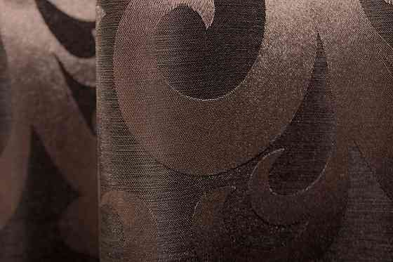 Шторна тканина жакард, колекція "Вензель", висота 2,8м колір коричневий 092ш Київ