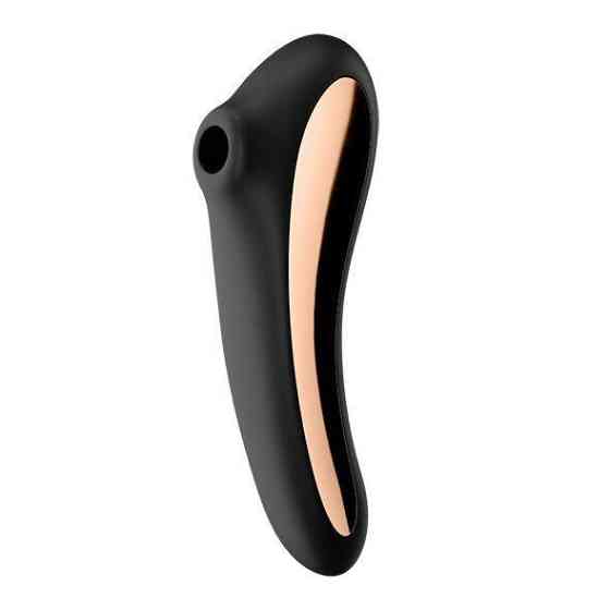 Вакуумный стимулятор с вибрацией Satisfyer Dual Kiss Black Sex Aura Киев