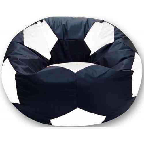 Крісло-мішок М'яч Хатка великий Чорний з Білим Київ