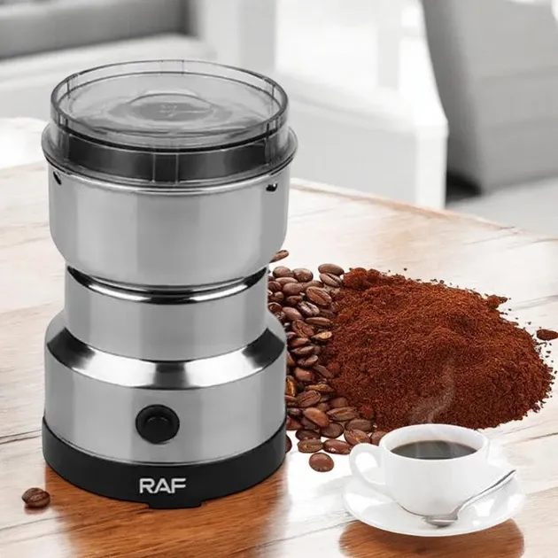 Кавомолка Domotec/RAF R-7113 150Вт для подрібнення кавових зерен та спецій 100гр Одеса - фото 1