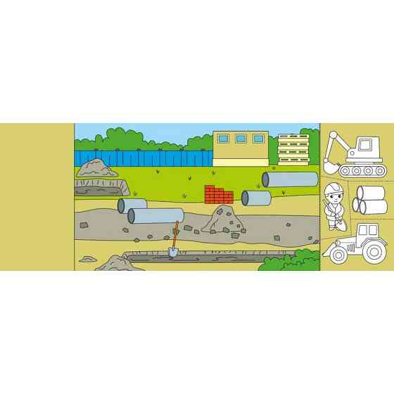 Дитяча книжечка-розмальовка "Хто будує дім?" 1364005 Вінниця