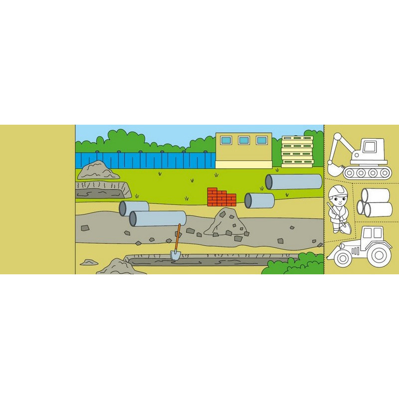 Дитяча книжечка-розмальовка "Хто будує дім?" 1364005 Вінниця - фото 3