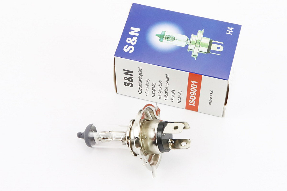 Лампа фари галоген H4 P43T 12V 100/ 90W Київ - фото 1