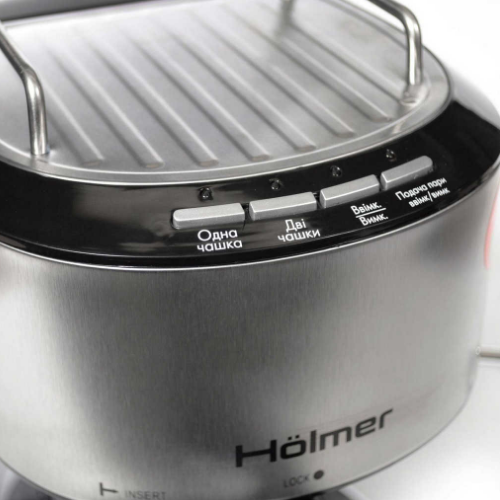 Кавоварка електрична еспресо ріжкова 850W 15 бар HCM-105 Holmer Житомир - фото 10