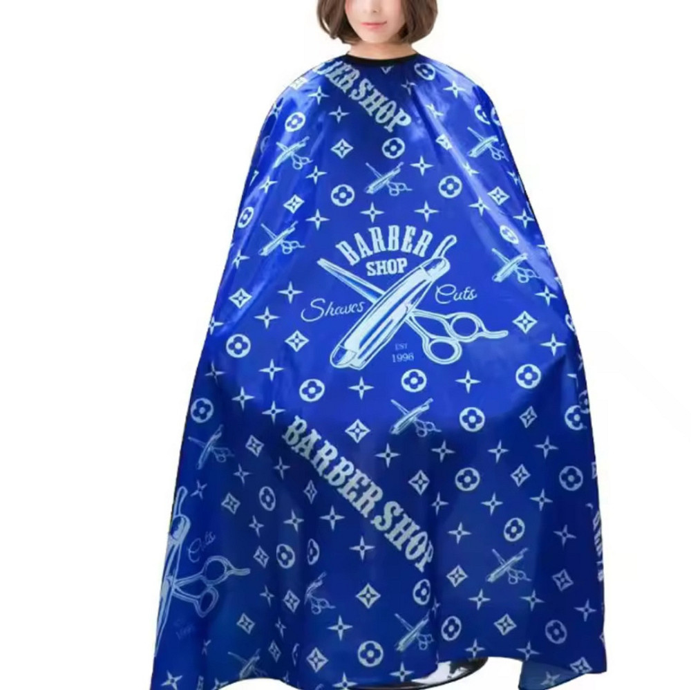 Парикмахерская накидка Barbershop для стрижки и покраски 140 на 160 см синий Киев - изображение 3
