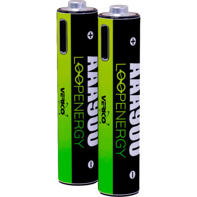 Акумулятор Verico AAA USB Type-C 600mAh 1.5V Li-ion * 2 (LoopEnergy) (1UDBT-A2WEB2-NN) Вінниця - фото 1