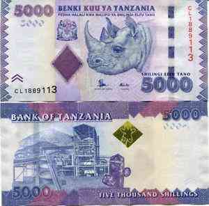 Танзания / Tanzania 5000 shillings 2011 Pick 43 UNC Полтава