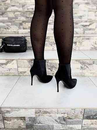 SANTINI Жіночі черевики SANTINI чорні натуральна замша 36р. каблук 11см висота 10см (70543-21) Коломыя