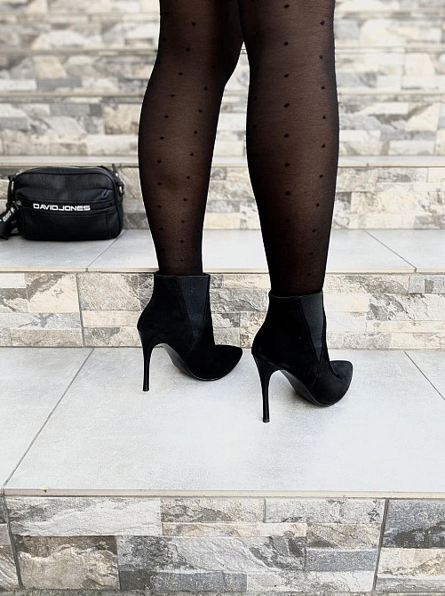 SANTINI Жіночі черевики SANTINI чорні натуральна замша 36р. каблук 11см висота 10см (70543-21) Коломыя - изображение 6