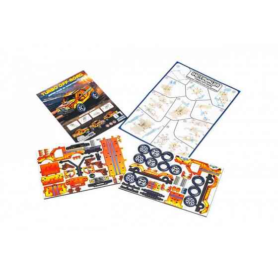 Дерев'яний 3D конструктор "Turbo off-road" Puz-00972, 87 деталей Вінниця