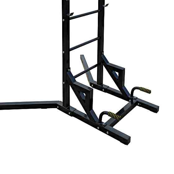 Турник + брусья + крепление под грушу напольная стойка 50х50 мм KZ-838 разборная Киев