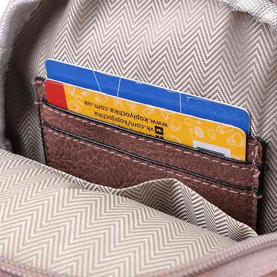 Стильна жіноча сумка через плече з отвором для навушників з екошкіри Коричневий (Vintage) Київ