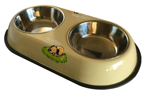 Миска для собаки из нержавеющей стали двойная 20-13-14 Киев