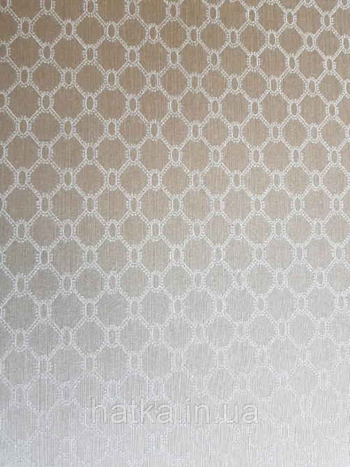 Текстильные обои на флизелиновой основе Da capo RaschTextil геометрия ромб овал сетка серые фон золотистый Киев - изображение 2