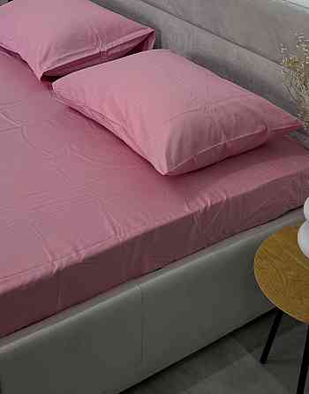 Ecotton Простирадло на резинці Ecotton 90х200 см із сатину (арт. 15-1611 Brindal Rose) рожевий Київ