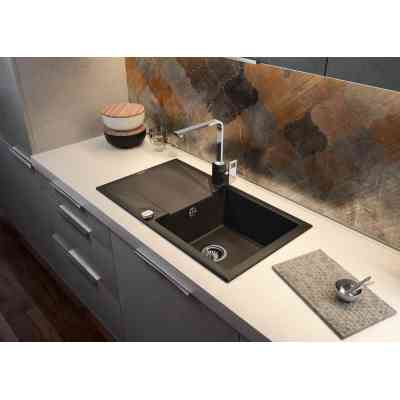 Мойка кухонная Deante Мийка кухонна Deante Evora, граніт, прямокутник, з крилом, 7 (ZQJ_G113) Винница