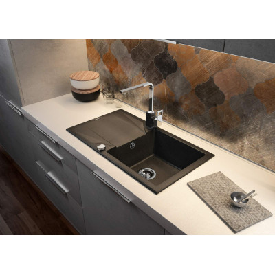 Мойка кухонная Deante Мийка кухонна Deante Evora, граніт, прямокутник, з крилом, 7 (ZQJ_G113) Винница - изображение 2