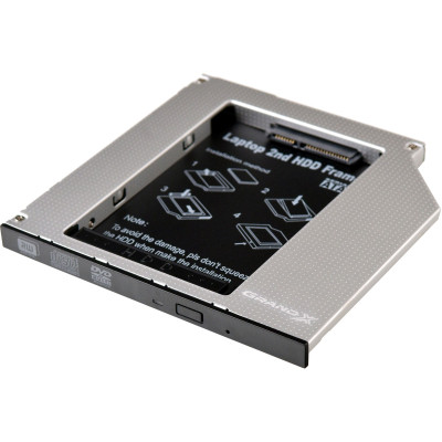 Фрейм-переходник Grand-X HDD 2.5'' to notebook 9.5 mm ODD SATA/mSATA (HDC-24) Винница - изображение 1