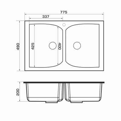 Мийка кухонна GRANADO CORDOBA marron (gr1206) Вінниця