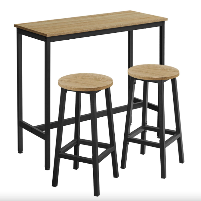 Барний стіл та 2 барні стільці Leobert Kidol в стилі Loft натуральний Киев - изображение 1