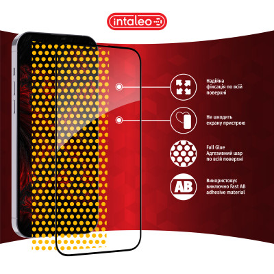 Стекло защитное Intaleo Full Glue Xiaomi Redmi Note 13 Pro 4G Black (1283126583919) Винница - изображение 7