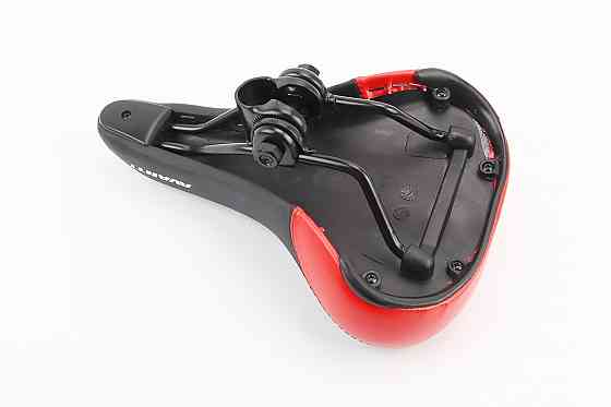 Сидіння MTB 255x180мм, чорно-червоне AVY-6753 Киев