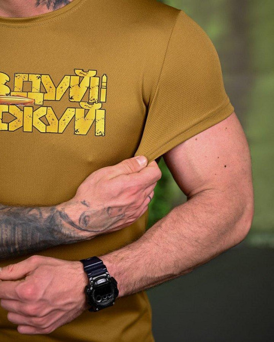 Тактична потовідвідна футболка Двостуй coyot ПП7717 Одеса - фото 4