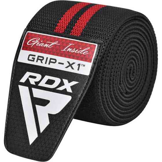 Бінті на коліна RDX GYM KNEE WRAP R11 BLACK/RED Кам'янське