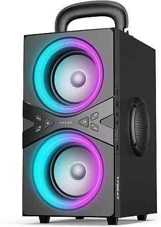 TPBEAT Bluetooth колонка, 80 Вт, мощный бас, LED, 100 дБ, стереозвук, 18 часов, TWS, для вечеринок и Киев