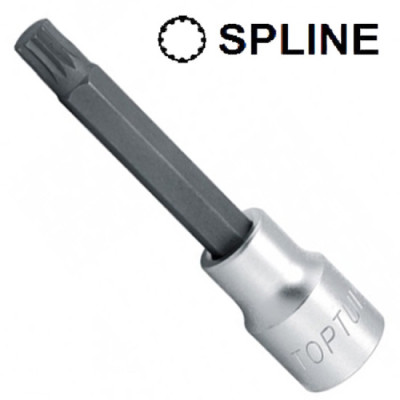 Головка торцевая Toptul SPLINE M14 L100мм 1/2
