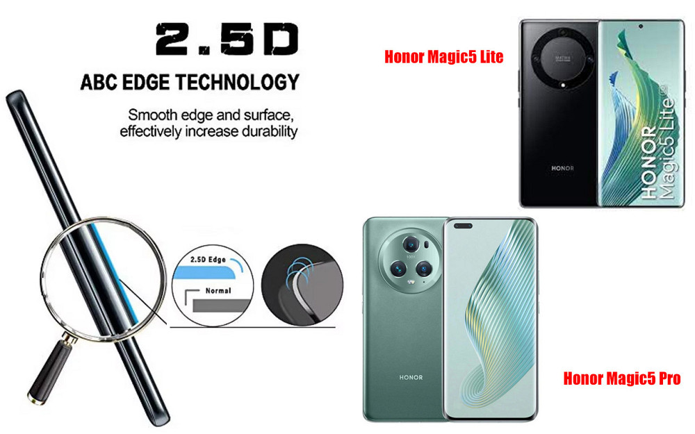 Захисне скло ArmorGlass для Honor Magic5 Lite, Magic5 Pro – стійке до подряпин та ударів Київ - фото 2