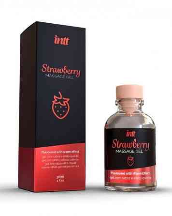 Гель для массажа - Intt Strawberry Massage Gel, 30 мл Sex Aura Киев