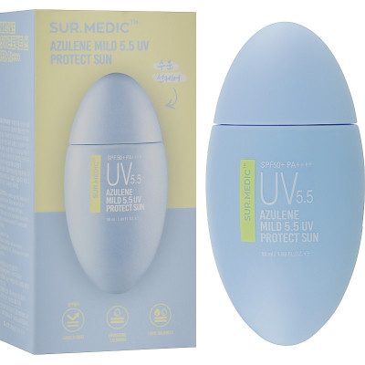 Средство от загара Neogen Sur.Medic Azulene Mild 5.5 UV Protect Sun Cream SPF50+ PA++++ 50 мл (8809653242766) Винница - изображение 2