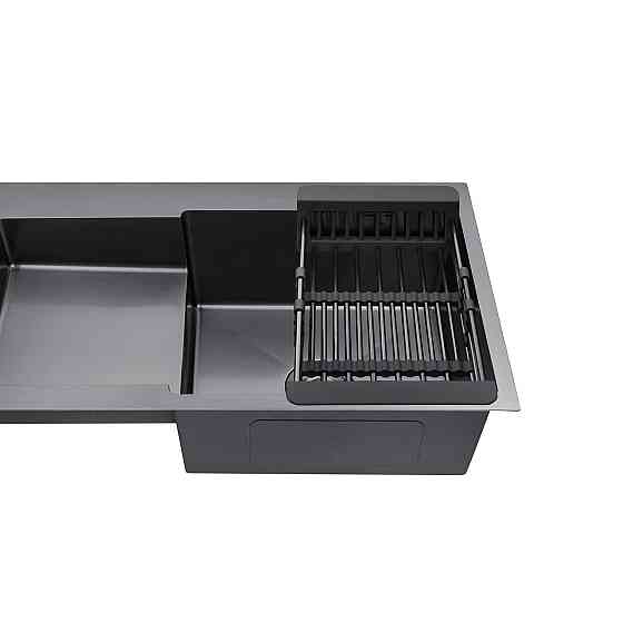 Кухонная мойка с нержавеющей стали Kroner KRP Schwarze - 78х48 RHM PVD (3/1 мм) черная Киев