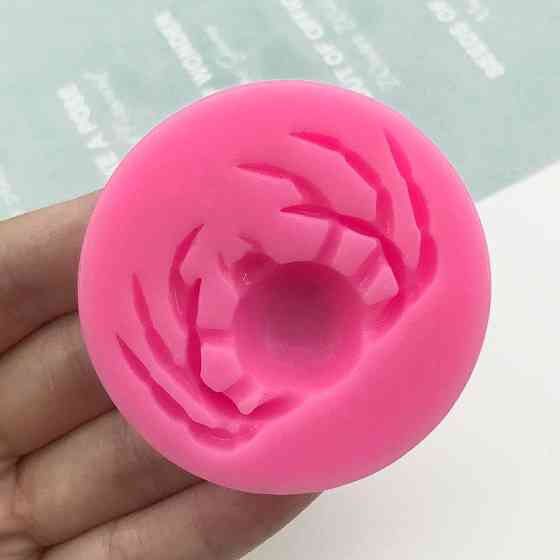 Молд силиконовый Паук 55 мм розовый Киев