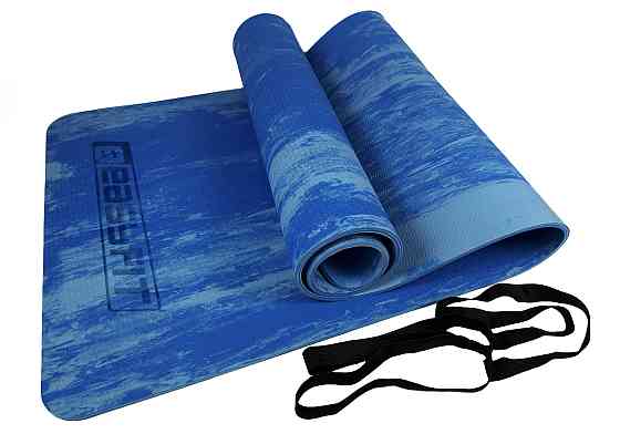 Килимок для йоги та фітнеса EasyFit s-EVA Mat 8 мм Синій Коломыя