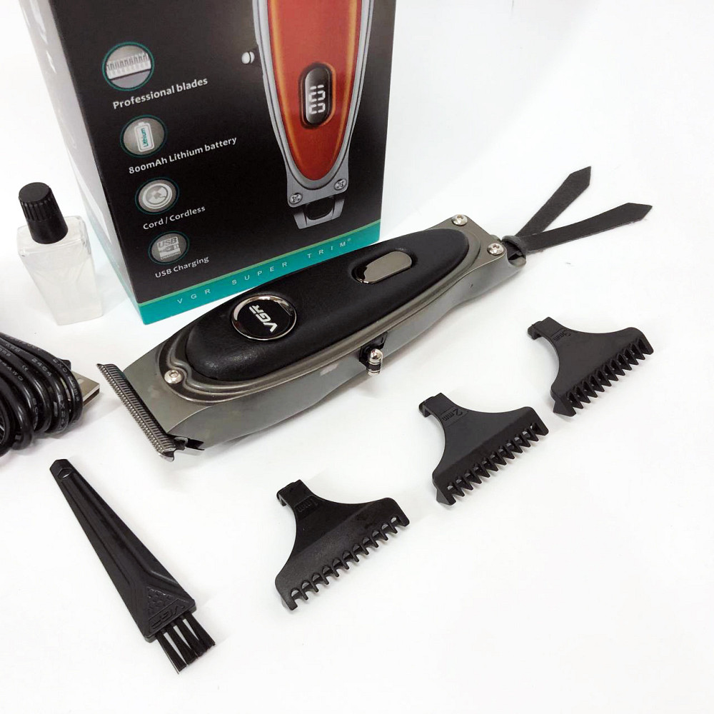 Окантовочная машинка для стрижки аккумуляторная VGR V-263, Электрическая машинка для стрижки бытовая VH-29 Львов - изображение 1