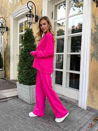 Жіночий стильний повсякденний костюм турецька двонитка Барбі Одеса