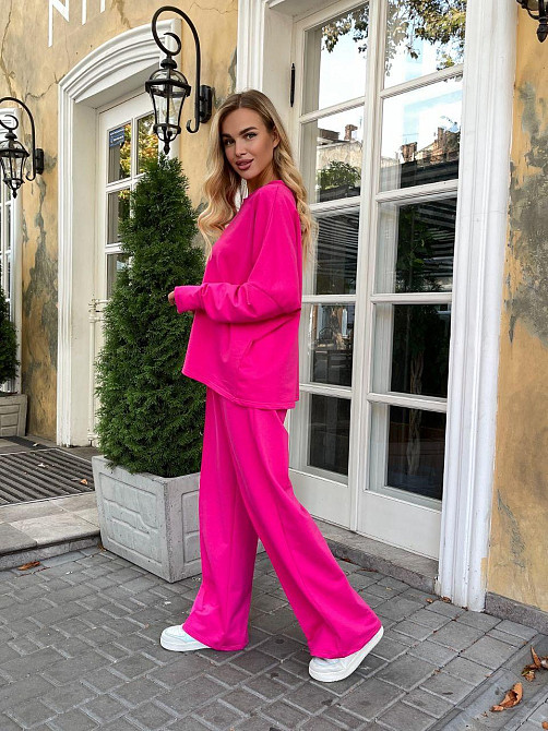 Жіночий стильний повсякденний костюм турецька двонитка Барбі Одеса - фото 5