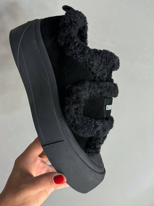 Кеди жіночі Hengji 15-1 з хутром та опушкою на липучці чорні , 36, 23 см Київ - фото 15