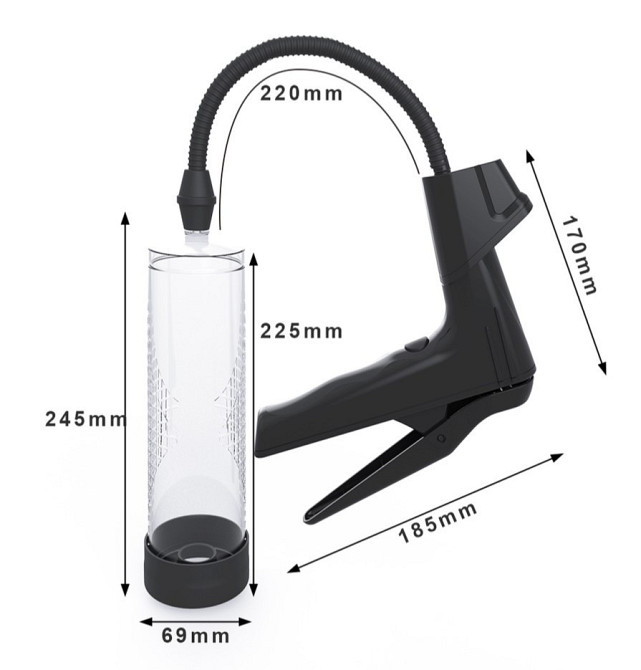 Вакуумна помпа - Manual Pump with digital display Sex Aura Київ - фото 4