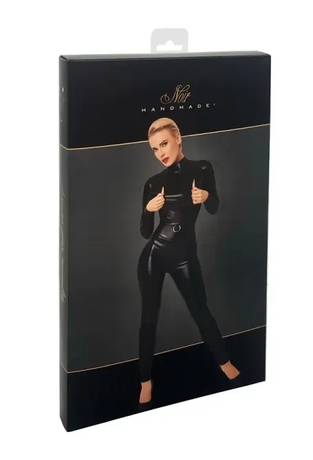 Комбінезон Noir Handmade F319 Caged wetlook catsuit with zippers and ring - S Львів - фото 7
