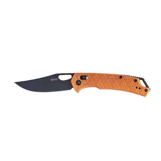 Ніж складаний туристичний SRM Retriever 9201-PJ (9 см) 8Cr13MoV / FRN помаранчевий Київ