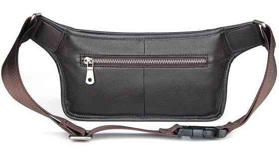 Сумка поясная кожаная Vintage 14972 Коричневая Киев